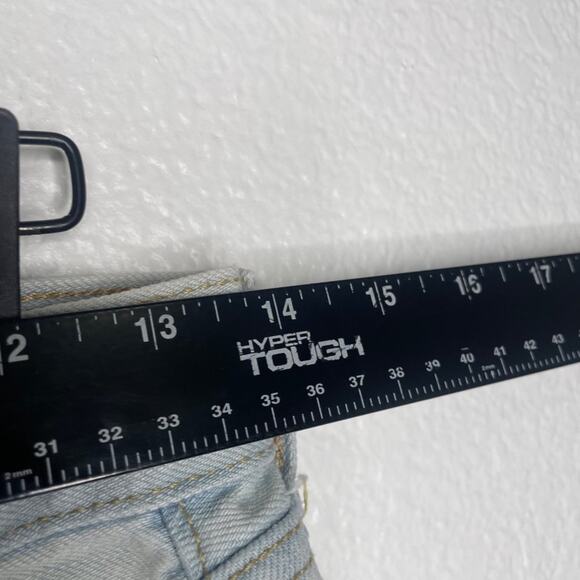 American Eagle Womens Shorts Size 2 Mom Short Light Wash Denim Jean Blue - Picture 6 of 15